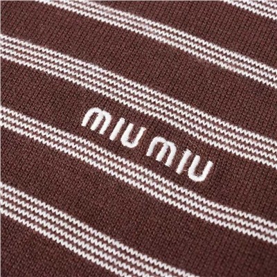 НОВИНКА 2025! Женский свитер MiuMi*u с капюшоном в полоску