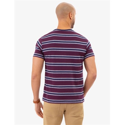 BIRDSEYE STRIPE JERSEY T-SHIRT