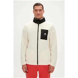 Bad Bear Ryan Plush Full-zip Marshmallow Beyaz Erkek Sweatshirt 23.02.29.009 beyaz
