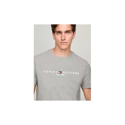 Embroidered Tommy Logo Slim Fit T-Shirt