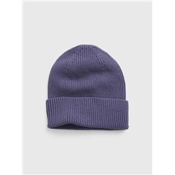 Organic Cotton Ribbed Beanie