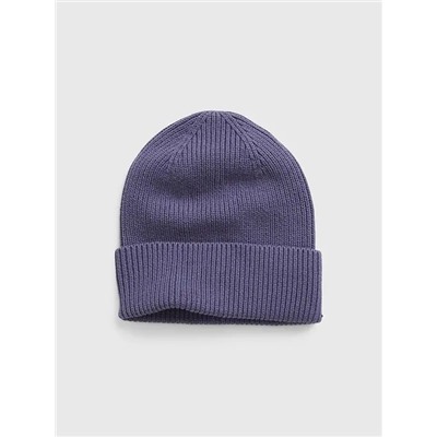Organic Cotton Ribbed Beanie