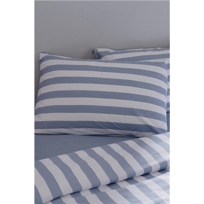 Avignon King Size %100 Pamuk Ranforce Baskılı Nevresim Takımı - İndigo