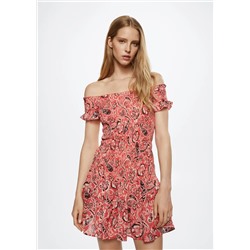 Vestido algodón estampado -  Mujer | MANGO OUTLET España