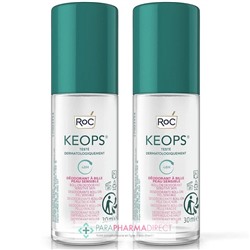 Roc Keops - Déodorant Sensitive - Aloe Vera - Peau Sensible - Roll-on - LOT 2x30 ml
