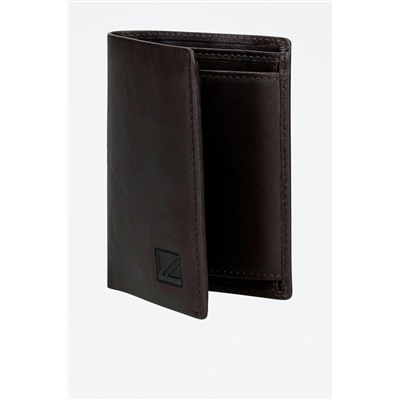 Cartera de piel Chief Marrón oscuro