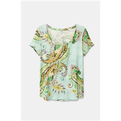 Camiseta manga corta paisley