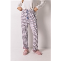 Pantalón largo ancho punto suave azul