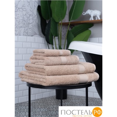 Полотенце Arya Однотонное 70X140 Miranda Soft Бежевый