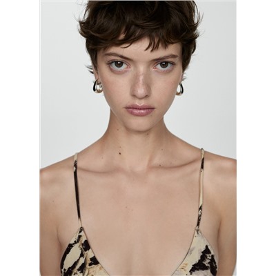 Vestido largo animal print