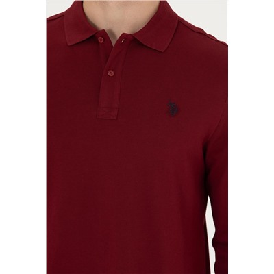 Erkek Bordo Basic Sweatshirt