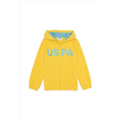 Erkek Çocuk Sarı Basic Sweatshirt