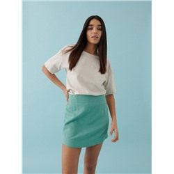 Bluse aus Leinenmischung