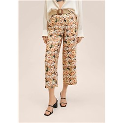 Pantalón culotte cinturón -  Mujer | MANGO OUTLET Melilla