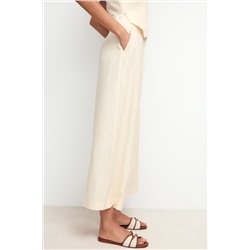 LINEN BLEND WAISTCOAT JUMPSUIT