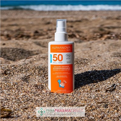Alphanova Organic Sun - Kids - Solaire Enfants Ecoresponsable SPF50+ - BIO 125g