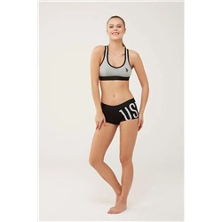 U.S. Polo Assn. U.S. Polo Assn. Kadın Gri Melanj Büstiyer Şort Takım U6S62P29