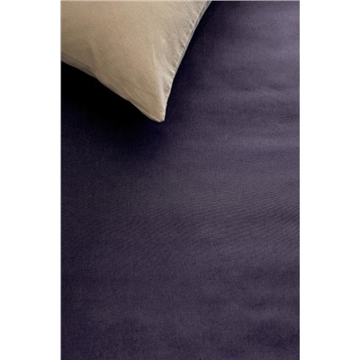 Manon King Size %100 Pamuk Ranforce Lastiksiz Çarşaf - Mor