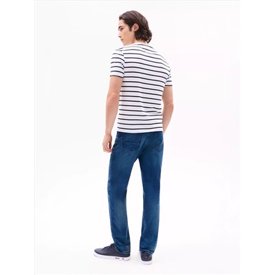 Stripe Stretch-Cotton Extra Slim T-Shirt
