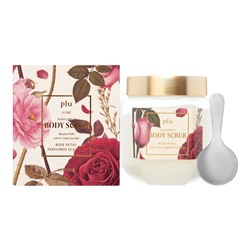 PLU Perfumed Sea Salt Body Scrub Rose Petal Парфюмированный скраб для тела с морской солью с ароматом лепестков розы 500мл