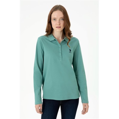 Kadın Mint Basic Sweatshirt