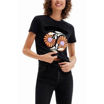 Camiseta "Save Nature" flores