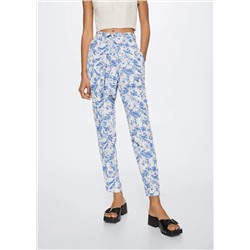 Pantalón estampado lazo -  Mujer | MANGO OUTLET Melilla