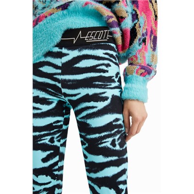 Legging slim animal print