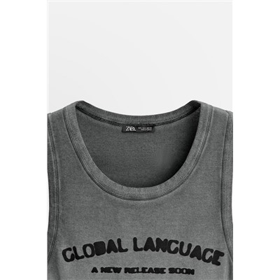 CAMISETA TANK TEXTOS