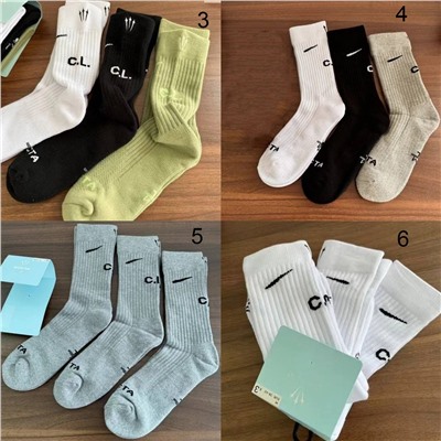 Цветные наборы носков  NIK*E комплект из 3х пар