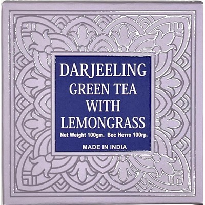 BHARAT BAZAAR Darjeeling Green Tea With Lemongrass Чай Дарджилинг Зелёный С Лемонграссом 100г