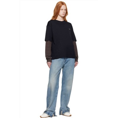 Лонгслив из джерси с длинными рукавами  Mi*u Mi*u