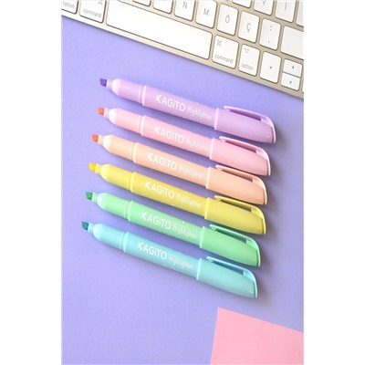 kagito Pastel Highlighter Kalem Seti 6’lı Mr-10