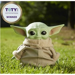 Star Wars Grogu Plush Toy, 11-in “The Child” from The Mandalorian, Collectible Stuffed Character for Movie Fans, Ages 3 Years and Older