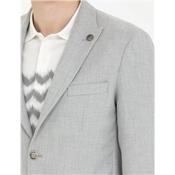 Gri Slim Fit Spor Ceket