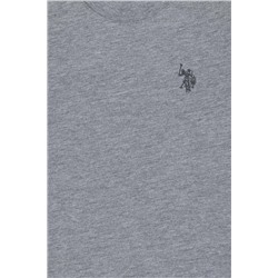 Erkek Çocuk Gri Melanj Basic Bisiklet Yaka Sweatshirt