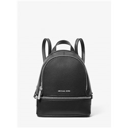 Michael Kors Outlet Rhea Extra-Small Pebbled Leather Backpack