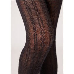 Strumpfhose aus Baumwolle mit Flechtmotiv für Mädchen