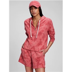 Tie-Dye Half-Zip French Terry Hoodie