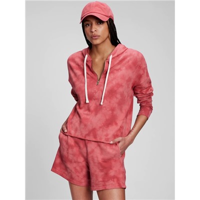 Tie-Dye Half-Zip French Terry Hoodie