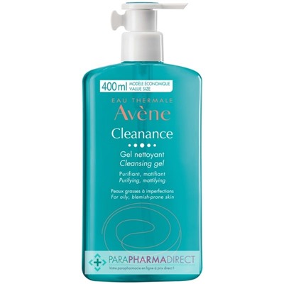 Avène Cleanance - Gel Nettoyant - Peaux Grasses à Imperfections - 400 ml