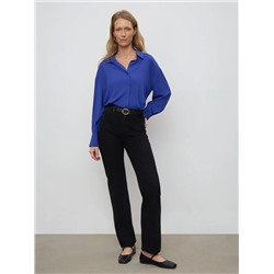 Рубашка из 100% рами, B2973/cobalt