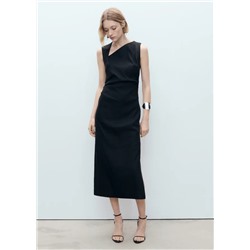 Vestido lino asimétrico