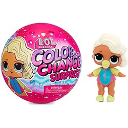 LOL Surprise Color Change Dolls with 7 Surprises Including Including Outfit, Accessories, Color Change Ball- Collectible Doll Toy, Gift for Kids, Toys for Girls Boys Ages 4 5 6 7+ Years Old
