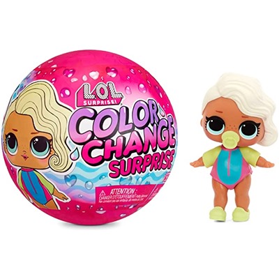 LOL Surprise Color Change Dolls with 7 Surprises Including Including Outfit, Accessories, Color Change Ball- Collectible Doll Toy, Gift for Kids, Toys for Girls Boys Ages 4 5 6 7+ Years Old
