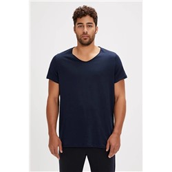 Bad Bear, V-neck T-shırt Navy Erkek Basıc T-shırt 18.01.07.012-c07