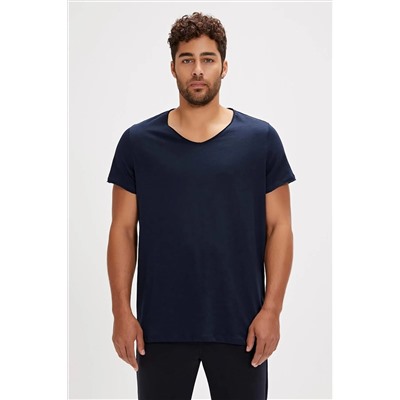 Bad Bear, V-neck T-shırt Navy Erkek Basıc T-shırt 18.01.07.012-c07