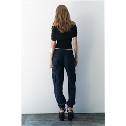 ZW COLLECTION SLIM FIT CARGO TROUSERS