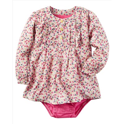Floral Poplin Bodysuit