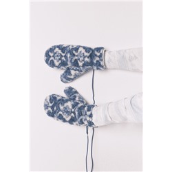 Manoplas borreguito print azul